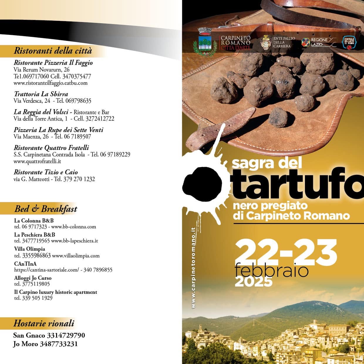 Locandina Festival del Folklore nei Lepini — edizione 2025 (1/2)